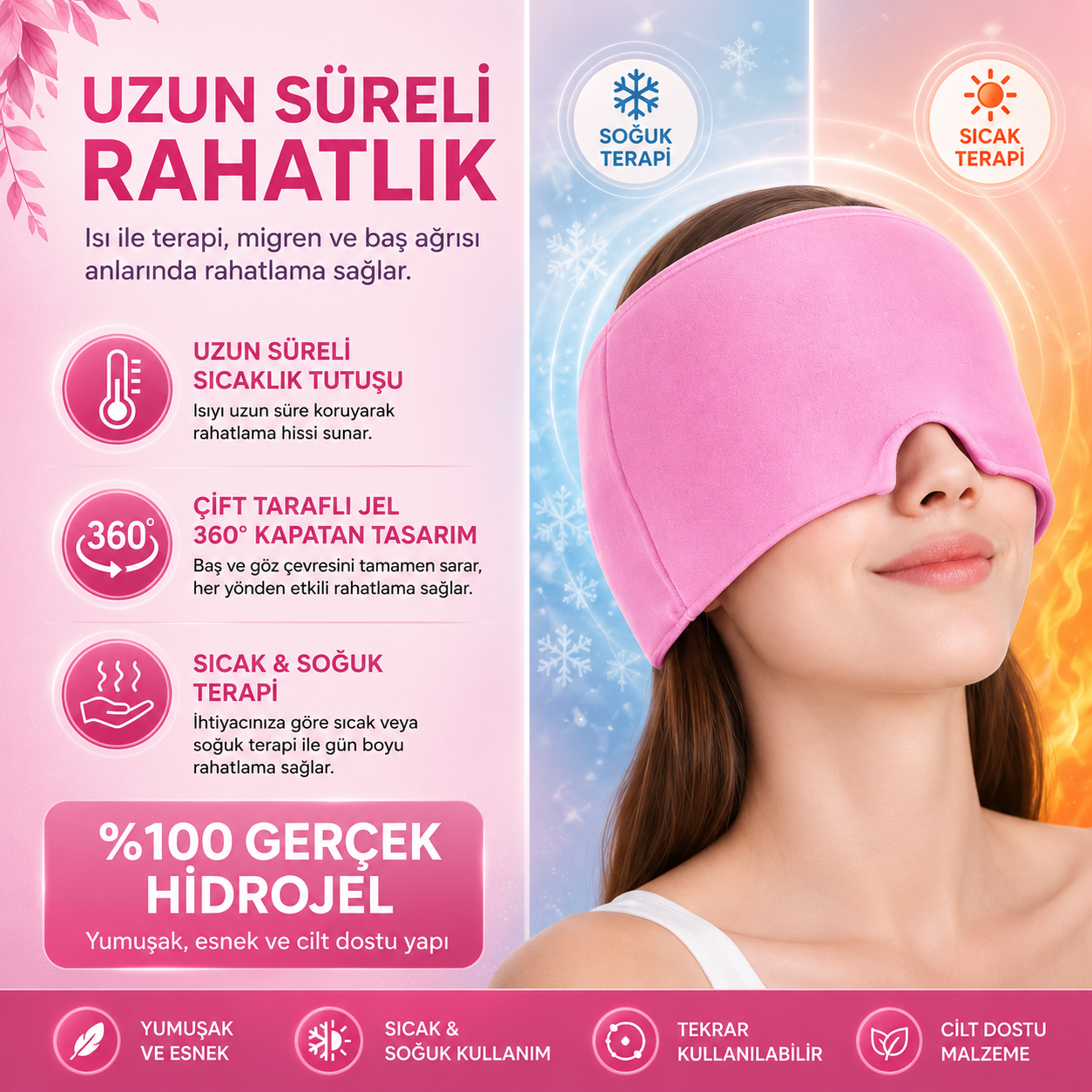 Migren Rahatlatıcı Maske