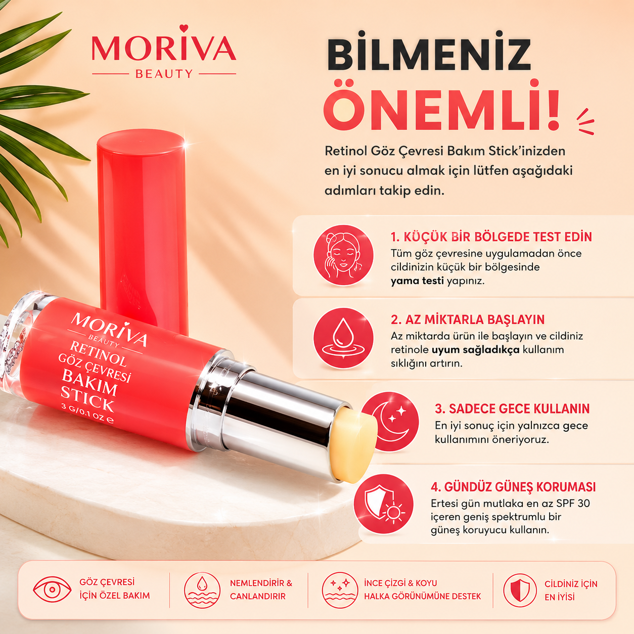 Retinol Göz Çevresi Bakım Stick