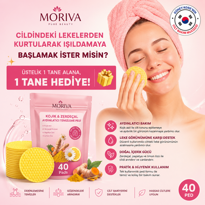 Kojik & Zerdeçal 40’lı Aydınlatıcı Temizleme Pedi