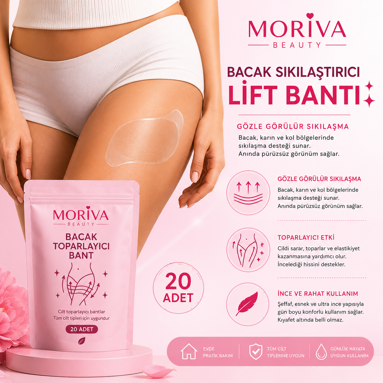 Bacak Toparlayıcı Bant 20 Adet